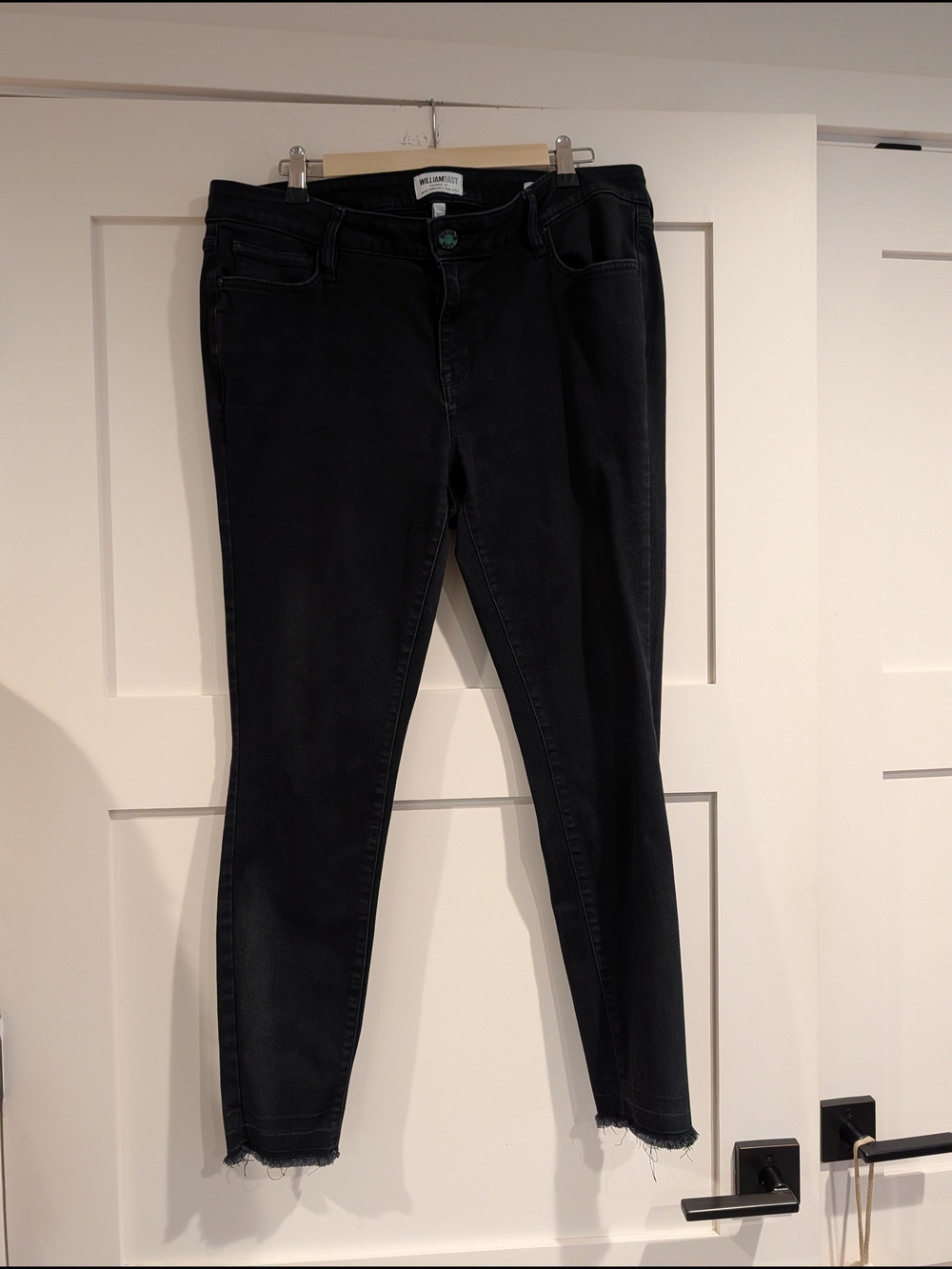 William Rast Charcoal Black Skinny Jeans